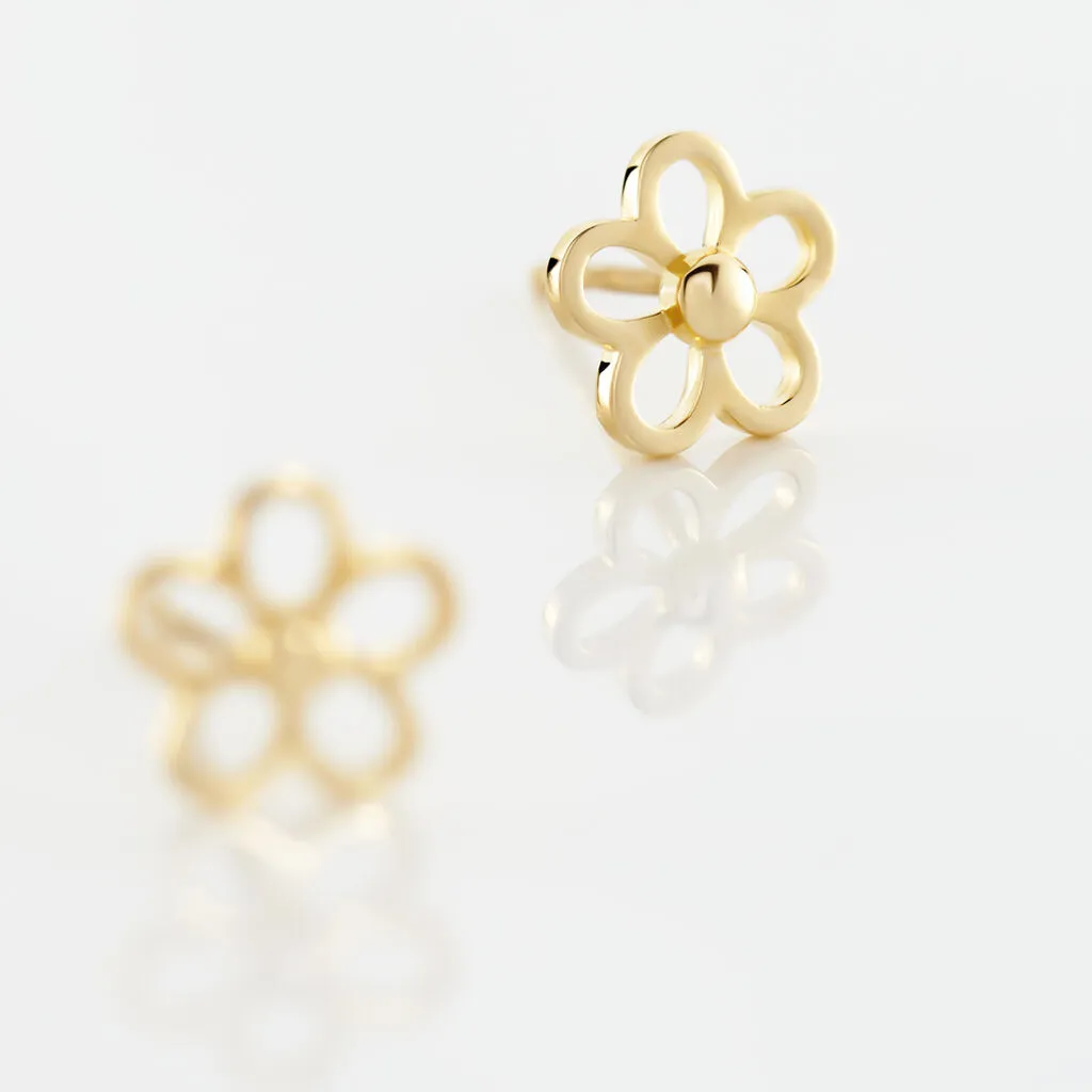 Histoire D'Or Boucles D'oreilles Puces Philine Fleur Or Jaune 5 Histoire D'Or Boucles D'oreilles Puces Philine Fleur Or Jaune – Image 3