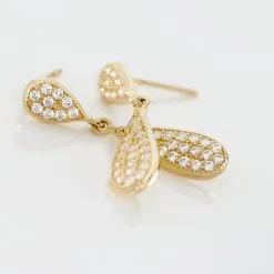 Histoire D'Or Boucles D'oreilles Pendantes Reiko Or Jaune Oxyde De Zirconium 8 Histoire D'Or Boucles D'oreilles Pendantes Reiko Or Jaune Oxyde De Zirconium -Boucles d'oreilles Bracelet Soldes B3OFJZW459 view2