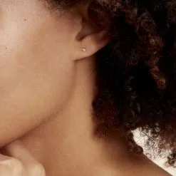 Histoire D'Or Boucles D'oreilles Puces Eddie Or Jaune Oxyde De Zirconium -Boucles d'oreilles Bracelet Soldes B3OFJZW618 model1