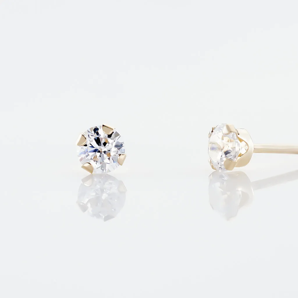 Histoire D'Or Boucles D'oreilles Puces Eddie Or Jaune Oxyde De Zirconium 5 Histoire D'Or Boucles D'oreilles Puces Eddie Or Jaune Oxyde De Zirconium – Image 3