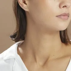 Histoire D'Or Bijoux D'oreilles Eloiza Or Jaune Oxyde De Zirconium -Boucles d'oreilles Bracelet Soldes B3OFJZW791 model0