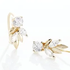 Histoire D'Or Bijoux D'oreilles Alexine Or Jaune Oxyde De Zirconium -Boucles d'oreilles Bracelet Soldes B3OFJZW792 view2