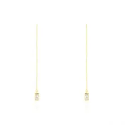 Histoire D'Or Boucles D'oreilles Pendantes Ginna Or Jaune Oxyde De Zirconium