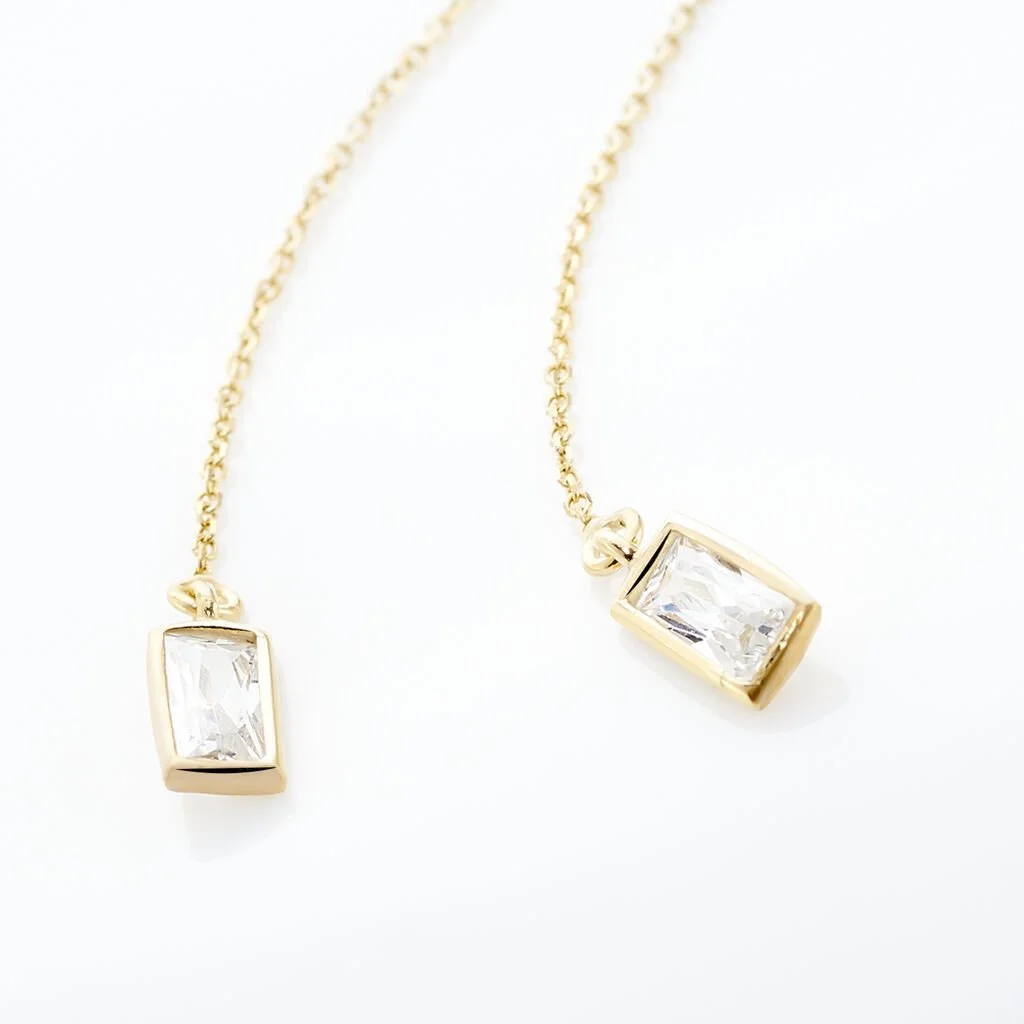 Histoire D'Or Boucles D'oreilles Pendantes Ginna Or Jaune Oxyde De Zirconium 5 Histoire D'Or Boucles D'oreilles Pendantes Ginna Or Jaune Oxyde De Zirconium – Image 3