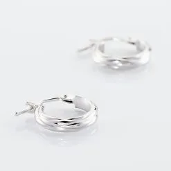 Histoire D'Or Créoles Ananas Or Blanc -Boucles d'oreilles Bracelet Soldes B3OFJZW797 view2