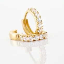 Histoire D'Or Créoles Andgelina Rondes Or Jaune Oxyde De Zirconium 8 Histoire D'Or Créoles Andgelina Rondes Or Jaune Oxyde De Zirconium -Boucles d'oreilles Bracelet Soldes B3OFJZW814 view2