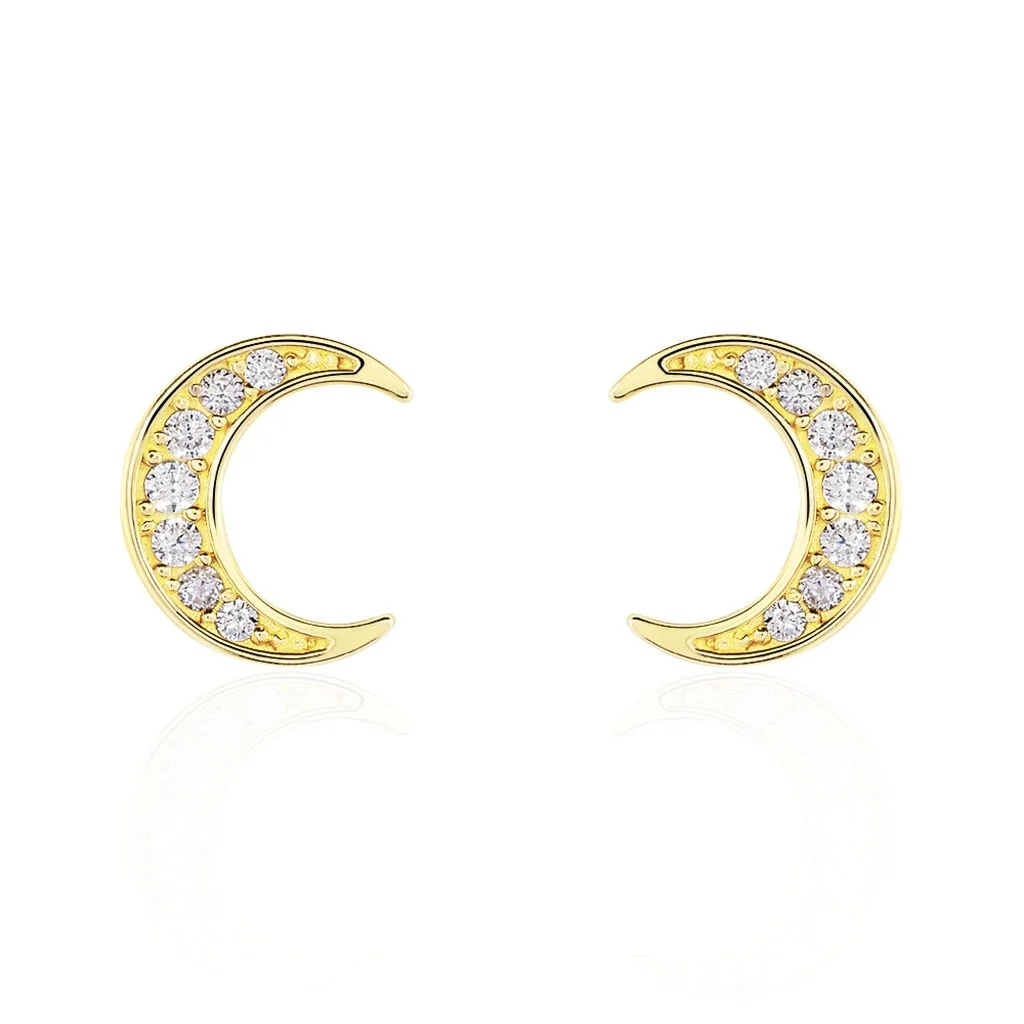 Histoire D'Or Boucles D'oreilles Pendantes Francoise-marie Lune Or Jaune Oxyde 3 Histoire D'Or Boucles D'oreilles Pendantes Francoise-marie Lune Or Jaune Oxyde