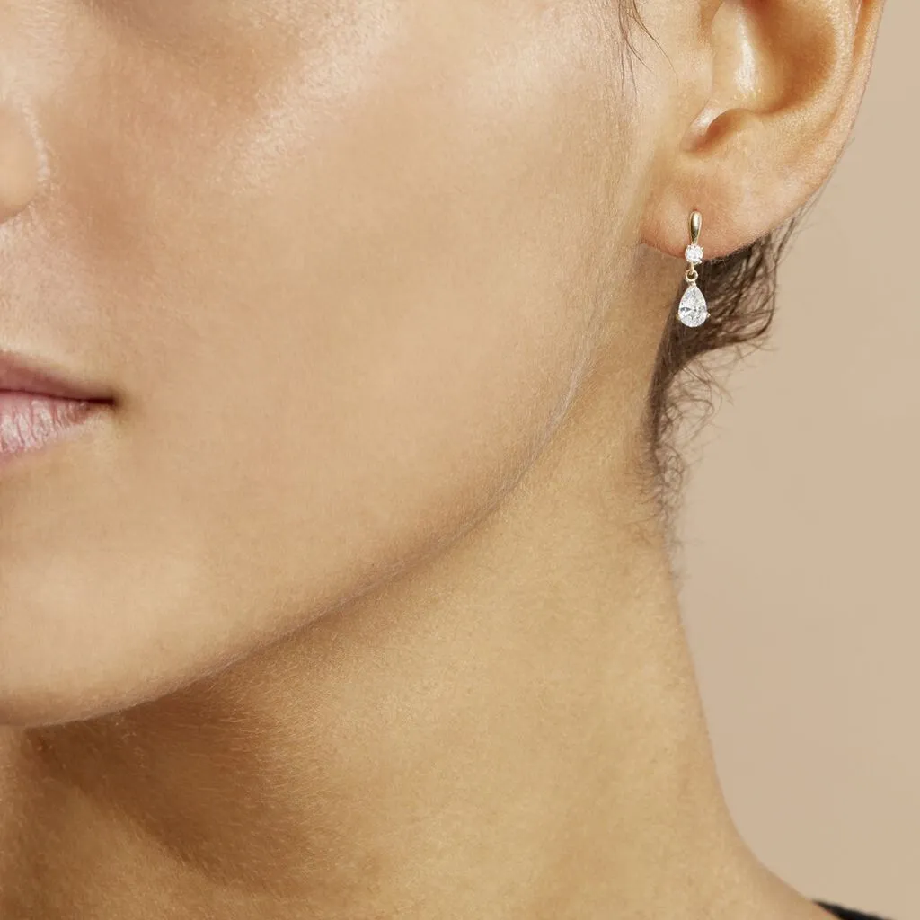 Histoire D'Or Boucles D'oreilles Pendantes Goutte Or Jaune Oxyde De Zirconium 6 Histoire D'Or Boucles D'oreilles Pendantes Goutte Or Jaune Oxyde De Zirconium – Image 4
