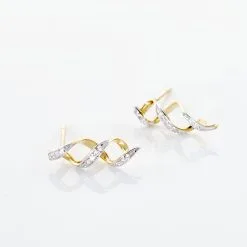 Histoire D'Or Boucles D'oreilles Or Jaune Serj Oxydes De Zirconium -Boucles d'oreilles Bracelet Soldes B3OFJZW941 view2