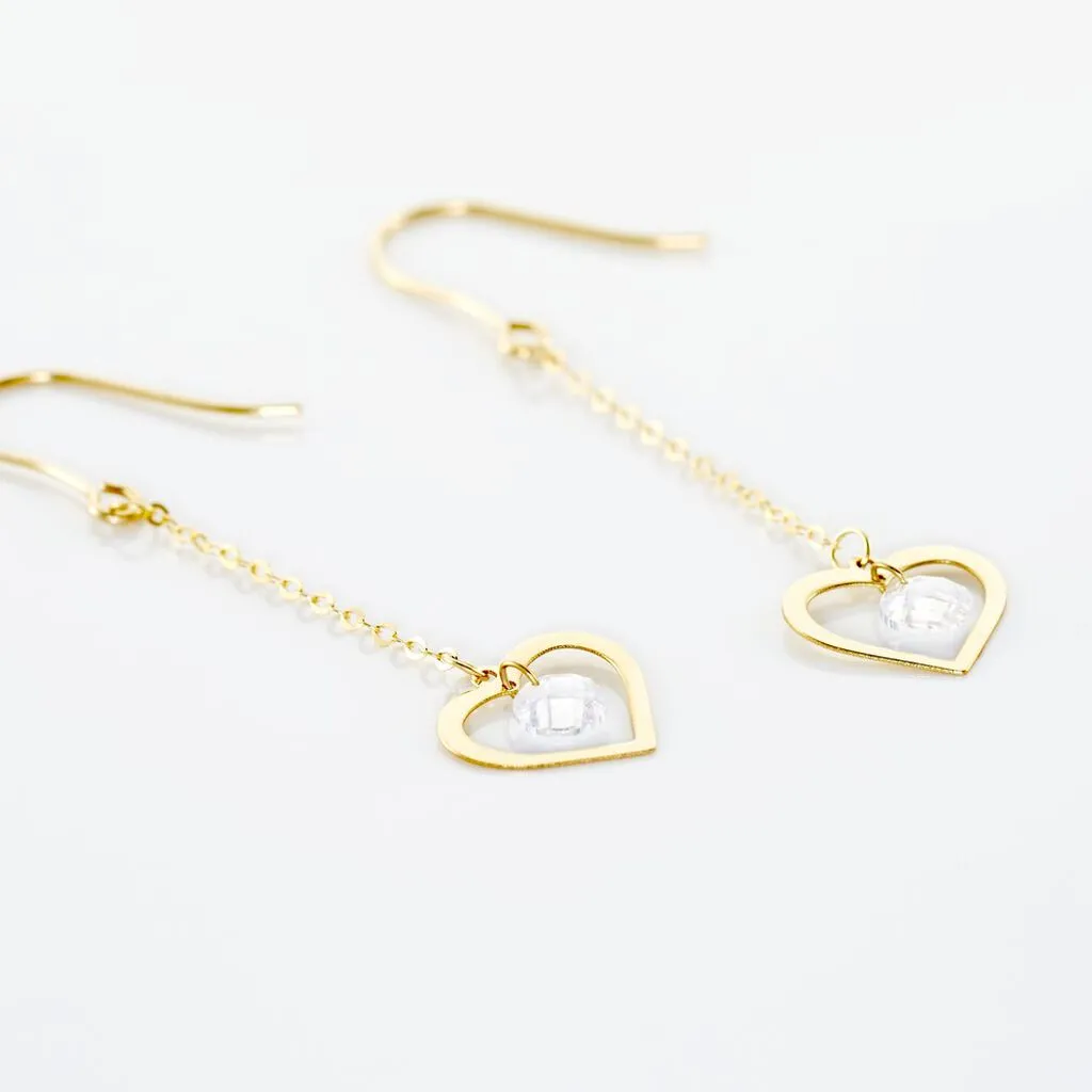 Histoire D'Or Boucles D'oreilles Pendantes Or Jaune Maximiliane Oxyde De Zirconium 5 Histoire D'Or Boucles D'oreilles Pendantes Or Jaune Maximiliane Oxyde De Zirconium – Image 3