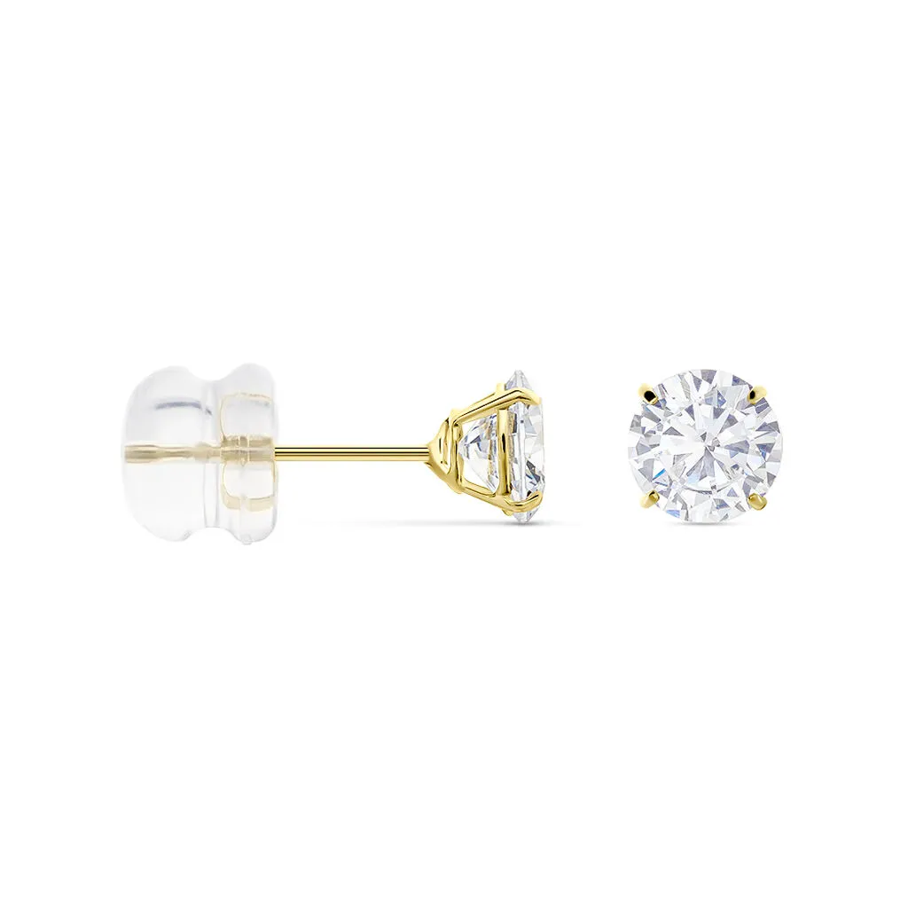 Histoire D'Or Boucles D'oreilles Puces Or Jaune Katherina Oxyde De Zirconium 5 Histoire D'Or Boucles D'oreilles Puces Or Jaune Katherina Oxyde De Zirconium – Image 3