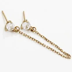 Histoire D'Or Boucle D'oreille Unitaire Pendante Viviette Or Jaune Oxyde -Boucles d'oreilles Bracelet Soldes B3OFJZW979 view2