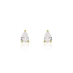 Histoire D'Or Boucles D'oreilles Puces Tierra Or Jaune Oxyde De Zirconium