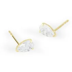 Histoire D'Or Boucles D'oreilles Puces Tierra Or Jaune Oxyde De Zirconium -Boucles d'oreilles Bracelet Soldes B3OFJZW981 view2