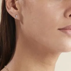 Histoire D'Or Boucles D'oreilles Puces Smeralda Or Rose Diamant -Boucles d'oreilles Bracelet Soldes B3OFRDW150 model0