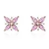 Histoire D'Or Boucles D'oreilles Puces Anabele Or Rose Amethyste Oxyde