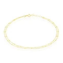 Histoire D'Or Chaîne De Cheville Double Chaîne Or Jaune