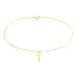 Histoire D'Or Chaîne De Cheville Attrape Reve Or Jaune