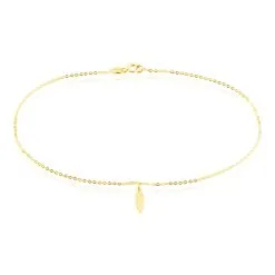 Histoire D'Or Chaîne De Cheville Plume Or Jaune