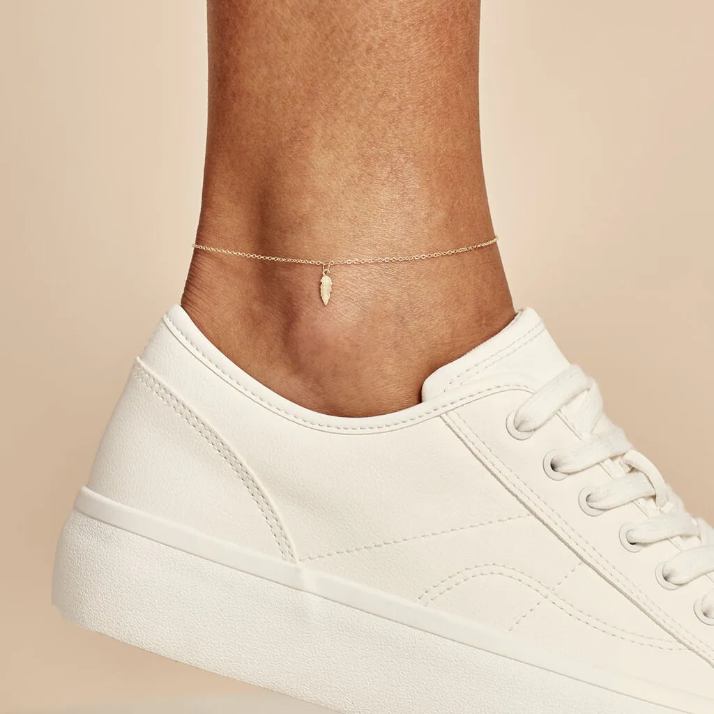 Histoire D'Or Chaîne De Cheville Plume Or Jaune 5 Histoire D'Or Chaîne De Cheville Plume Or Jaune – Image 3