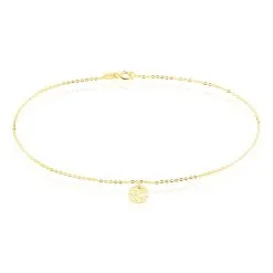 Histoire D'Or Chaîne De Cheville Arbre De Vie Or Jaune