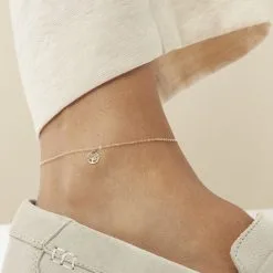 Histoire D'Or Chaîne De Cheville Arbre De Vie Or Jaune -Boucles d'oreilles Bracelet Soldes B3ZFJW0395 model0