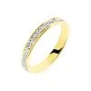 Histoire D'Or Alliance Venus Ruban Plat Or Bicolore