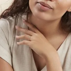 Histoire D'Or Alliance Venus Ruban Plat Or Bicolore -Boucles d'oreilles Bracelet Soldes B7AF2W0663 model1