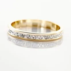 Histoire D'Or Alliance Venus Ruban Plat Or Bicolore -Boucles d'oreilles Bracelet Soldes B7AF2W0663 view3