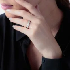 Histoire D'Or Alliance Giulia Or Rose Diamant -Boucles d'oreilles Bracelet Soldes B7AFRDW03F model0