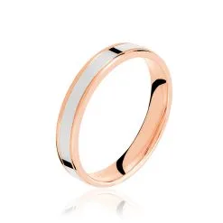 Histoire D'Or Alliance Hevan Ruban Or Bicolore