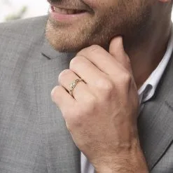 Histoire D'Or Alliance Sequana Ruban Plat Or Bicolore -Boucles d'oreilles Bracelet Soldes B7AM2W0311 model0