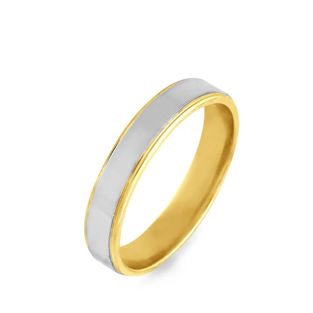 Histoire D'Or Alliance Beatrice Ruban Plat Or Bicolore 3 Histoire D'Or Alliance Beatrice Ruban Plat Or Bicolore