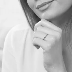 Histoire D'Or Alliance Julie Ruban Classique Or Blanc 11 Histoire D'Or Alliance Julie Ruban Classique Or Blanc -Boucles d'oreilles Bracelet Soldes B7AMBW0631 model0