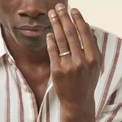 Histoire D'Or Alliance Zeus Ruban Plat Or Blanc -Boucles d'oreilles Bracelet Soldes B7AMBW0641 model2