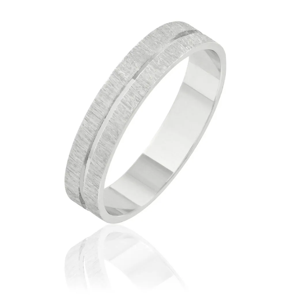 Histoire D'Or Alliance Ouranos Mat Et Brillant Ruban Plat Or Blanc 3 Histoire D'Or Alliance Ouranos Mat Et Brillant Ruban Plat Or Blanc