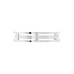 Histoire D'Or Alliance Luna Diamantee Ajouree Or Blanc -Boucles d'oreilles Bracelet Soldes B7AMBW0918 view1