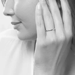 Histoire D'Or Alliance Meredithe Demi Jonc Classique Or Jaune -Boucles d'oreilles Bracelet Soldes B7AMJW0501 model0