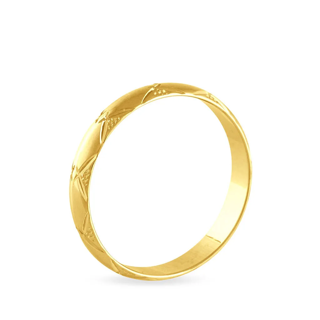 Histoire D'Or Alliance Harmonie Demi Jonc Classique Or Jaune 4 Histoire D'Or Alliance Harmonie Demi Jonc Classique Or Jaune – Image 2