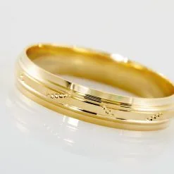 Histoire D'Or Alliance Laurette Ruban Plat Or Jaune -Boucles d'oreilles Bracelet Soldes B7AMJW0791 view3