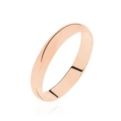 Histoire D'Or Alliance Aphrodite Demi Jonc Bombé Or Rose