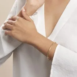 Histoire D'Or Bracelet Jonc Or Jaune Cynthia -Boucles d'oreilles Bracelet Soldes B7BFJW00K5 model0