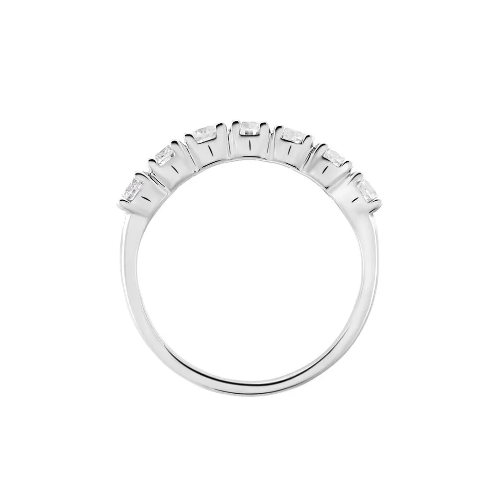 Histoire D'Or Demi-alliance Eloisa Or Blanc Diamants Synthétique 5 Histoire D'Or Demi-alliance Eloisa Or Blanc Diamants Synthétique – Image 3