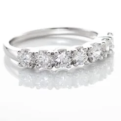 Histoire D'Or Demi-alliance Eloisa Or Blanc Diamants Synthétique 11 Histoire D'Or Demi-alliance Eloisa Or Blanc Diamants Synthétique -Boucles d'oreilles Bracelet Soldes B7DFAJW099 view3