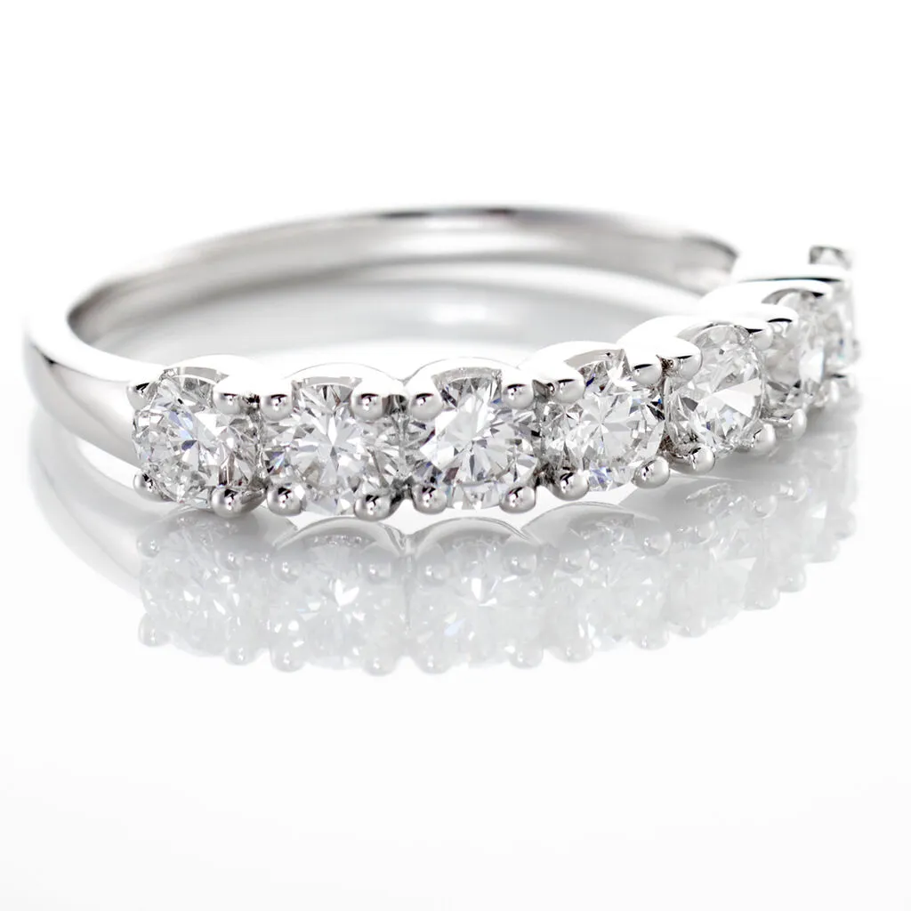 Histoire D'Or Demi-alliance Eloisa Or Blanc Diamants Synthétique 6 Histoire D'Or Demi-alliance Eloisa Or Blanc Diamants Synthétique – Image 4