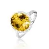 Histoire D'Or Bague Anna Or Blanc Citrine Et Diamant -Boucles d'oreilles Bracelet Soldes B7DFBCJ174 master