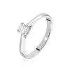Histoire D'Or Bague Solitaire Victoria Or Blanc Diamant