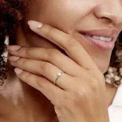 Histoire D'Or Bague Solitaire Victoria Or Blanc Diamant -Boucles d'oreilles Bracelet Soldes B7DFBDW1QF model1