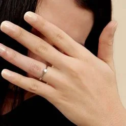 Histoire D'Or Bague Solitaire Victoria Or Blanc Diamant -Boucles d'oreilles Bracelet Soldes B7DFBDW1QF model2