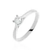 Histoire D'Or Bague Solitaire Victoria Or Blanc Diamant